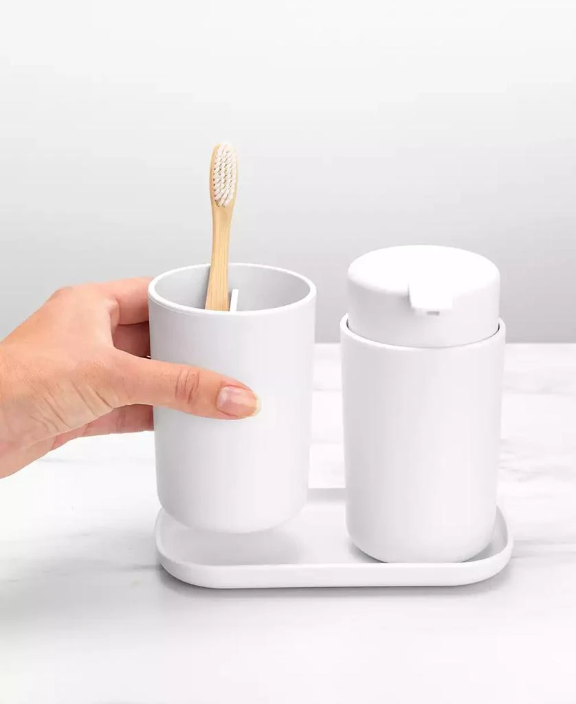 商品Brabantia|Renew Bathroom Accessory Set of  3 - Soap Dispenser, Toothbrush Holder and Tray,价格¥309,第4张图片详细描述