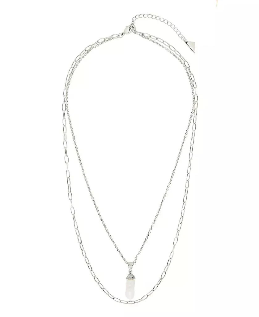 商品Sterling Forever|Cubic Zirconia Nerissa Layered Necklace,价格¥516,第2张图片详细描述