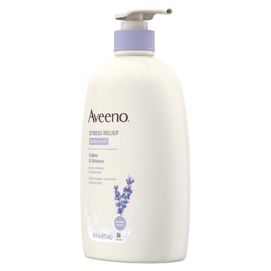 商品Aveeno|Stress Relief Body Wash with Oat Lavender,价格¥74,第5张图片详细描述