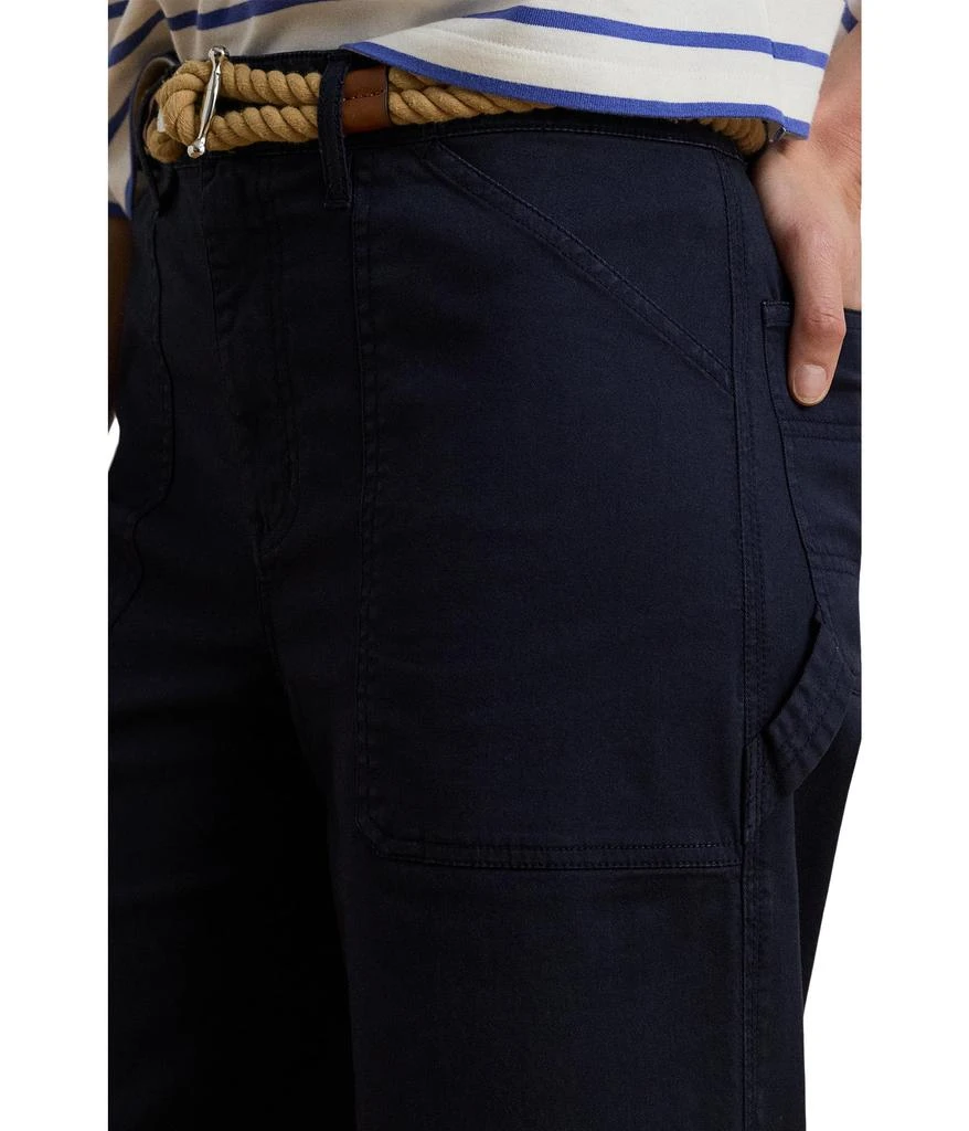 商品Ralph Lauren|Petite Stretch Chino Wide-Leg Cropped Pants,价格¥931,第3张图片详细描述