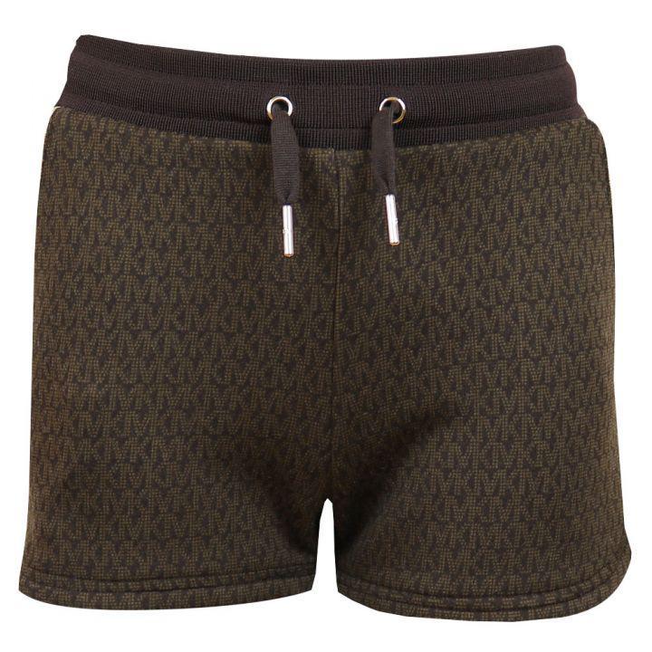 商品Michael Kors|Chocolate Brown Logo Shorts,价格¥192-¥205,第1张图片