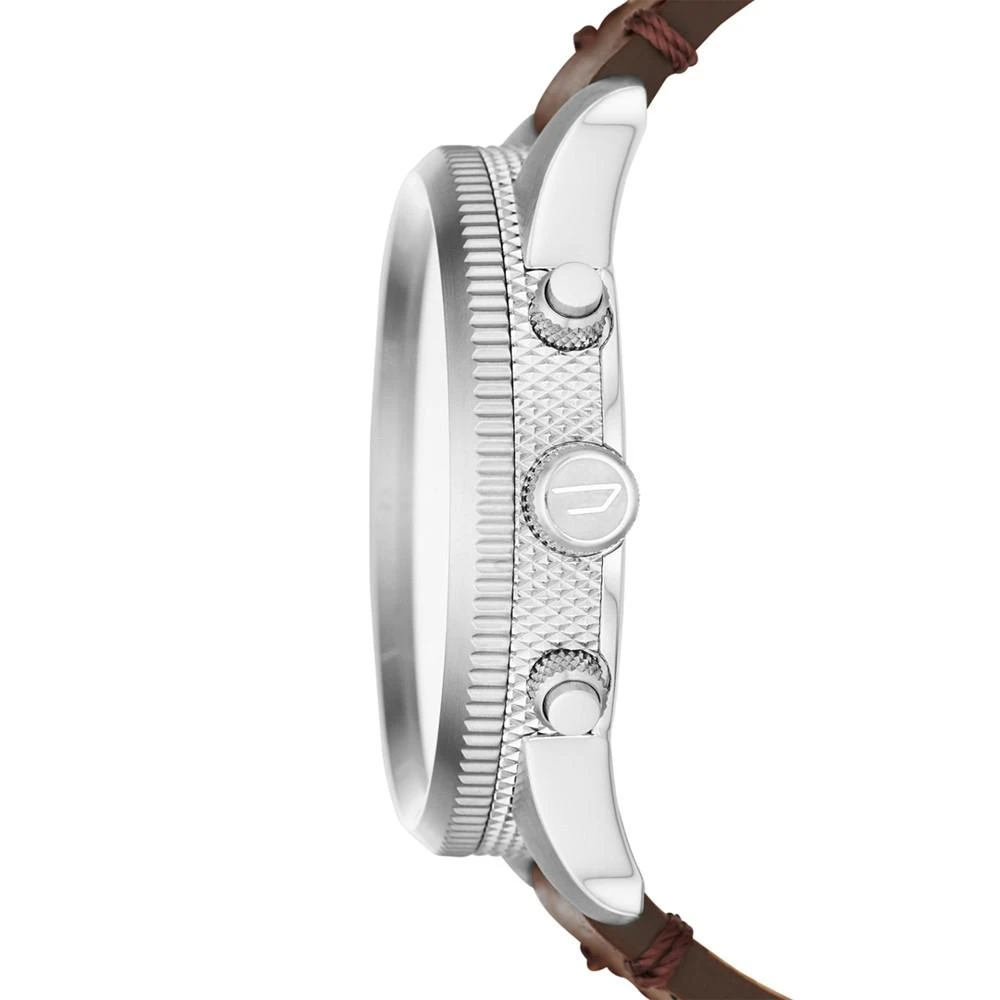 商品Diesel|Men's Chronograph Rasp Brown Leather Strap Watch 50x59mm,价格¥856,第2张图片详细描述