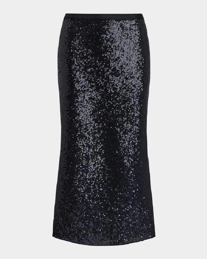 商品Ralph Lauren|Sequin Stretch Mesh Midi Skirt,价格¥3092,第1张图片