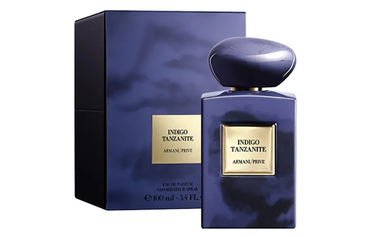 商品[国内直发] Giorgio Armani|乔治阿玛尼 高定私藏环游 靛蓝坦桑石守望者香水 木质调东方香调 香水EDP 杏仁天芥菜 100ml,价格¥2627,第3张图片详细描述