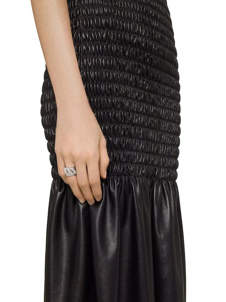 商品Givenchy|Stitch Ring In Metal With Crystals,价格¥1751,第2张图片详细描述