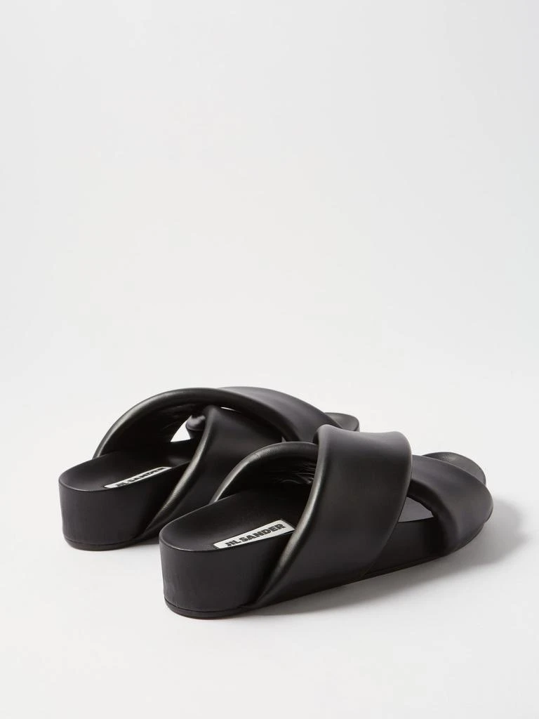 商品Jil Sander|Padded leather platform slides,价格¥2994,第4张图片详细描述