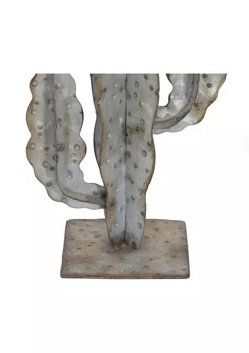 商品belk|Lane Industrial Gray Metallic Cactus Sculpture,价格¥360,第3张图片详细描述