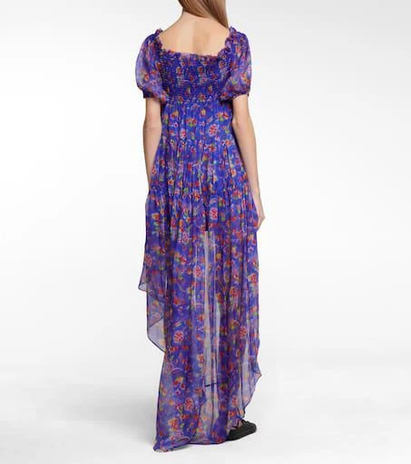 商品CAROLINE CONSTAS|Dora floral silk chiffon dress,价格¥4288,第3张图片详细描述