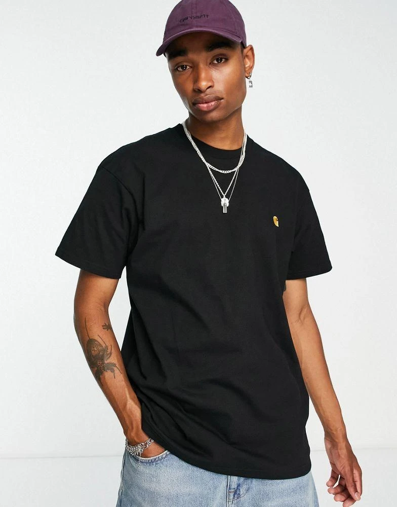 商品Carhartt WIP|Carhartt WIP chase t-shirt in black,价格¥396,第1张图片