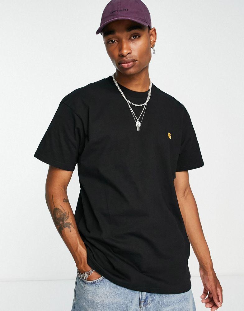 商品Carhartt WIP|Carhartt WIP chase t-shirt in black,价格¥306,第1张图片