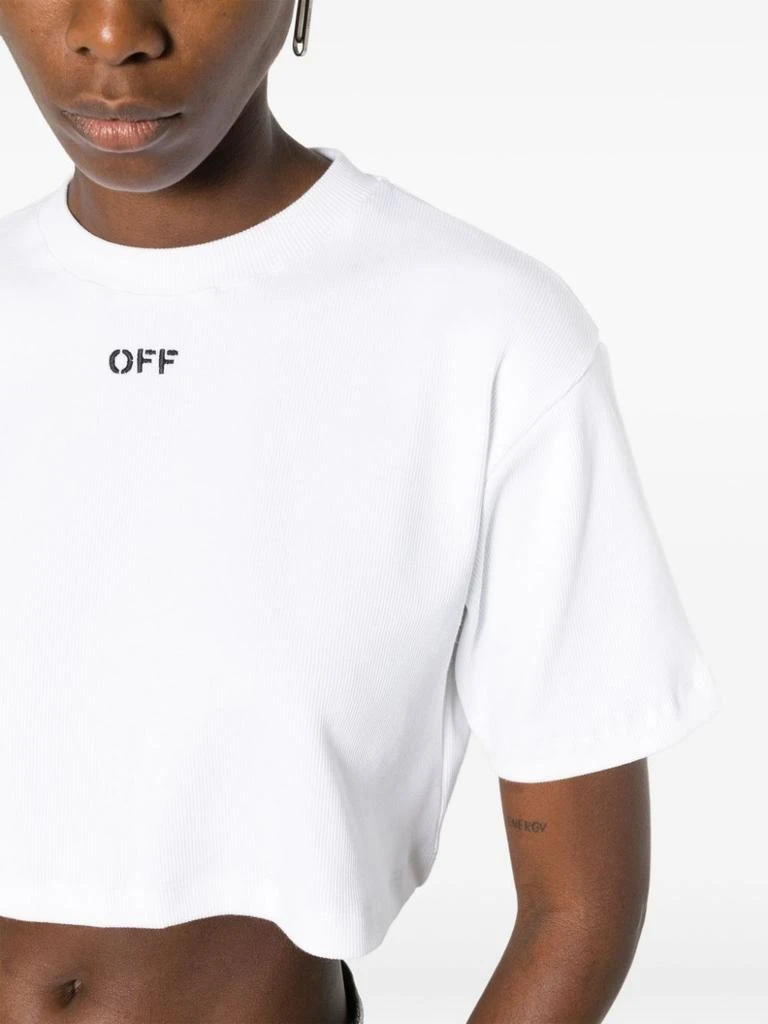 商品Off-White|ivory Women's T-Shirts And Polos,价格¥2122,第5张图片详细描述