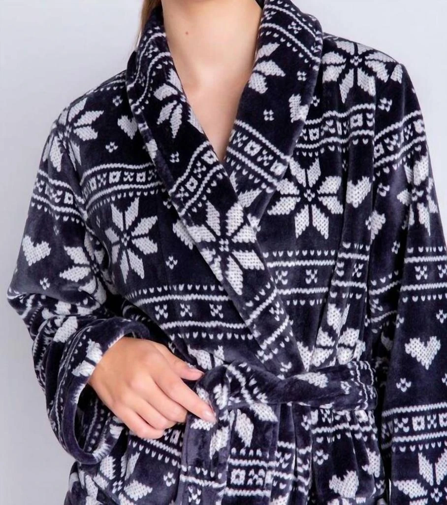 商品PJ Salvage|Frosted Robe In Slate,价格¥569,第2张图片详细描述