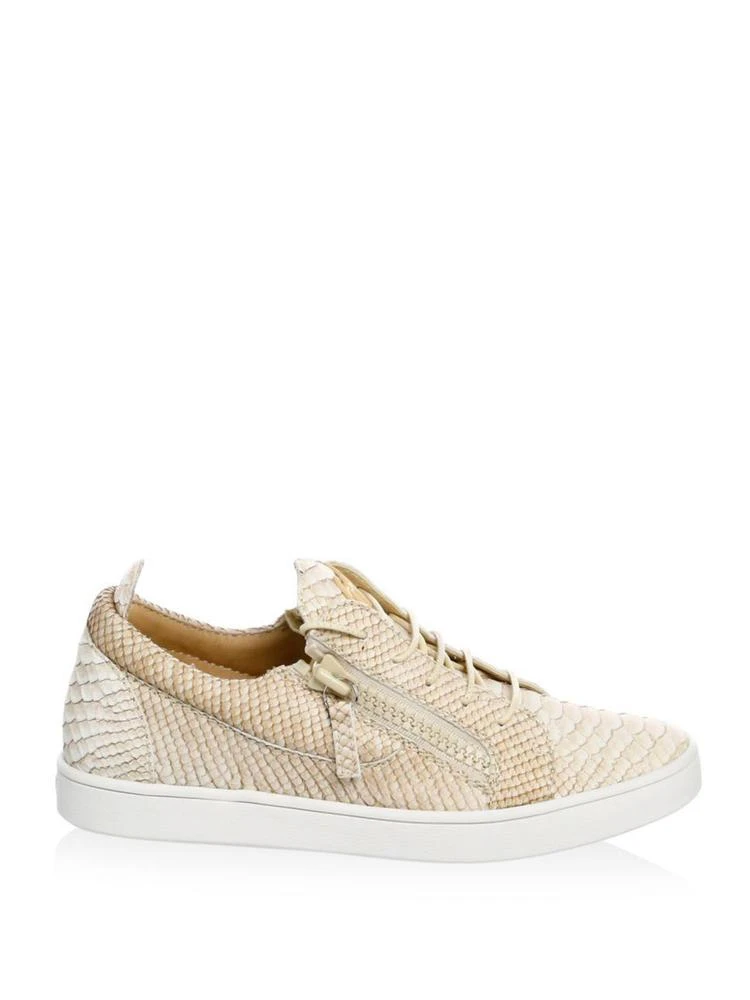 商品Giuseppe Zanotti|Embossed Leather Low-Top Sneakers,价格¥2025,第5张图片详细描述