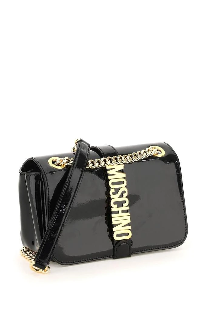 商品Moschino|Moschino Logo Plaque Foldover Crossbody Bag,价格¥3322,第3张图片详细描述