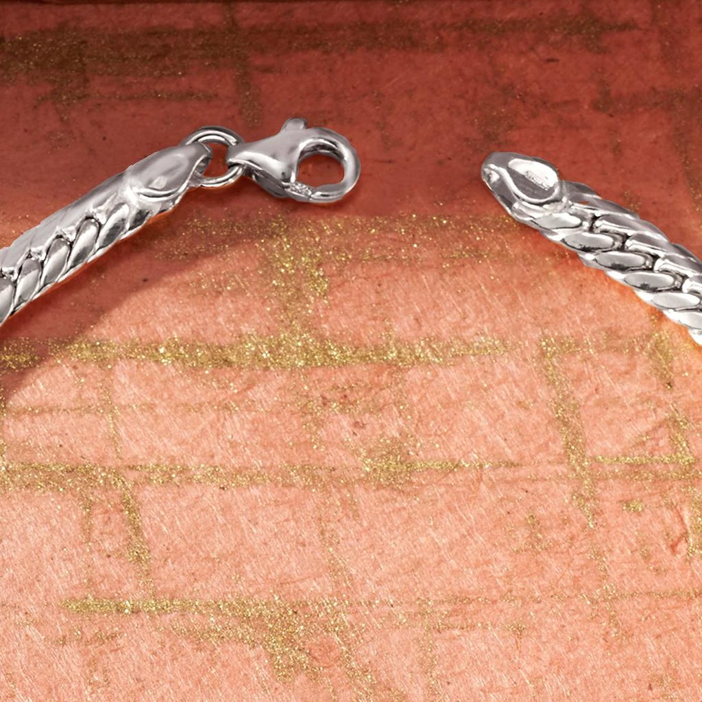 商品Ross-Simons|Italian 14kt White Gold Cuban-Link Bracelet,价格¥4511,第4张图片详细描述