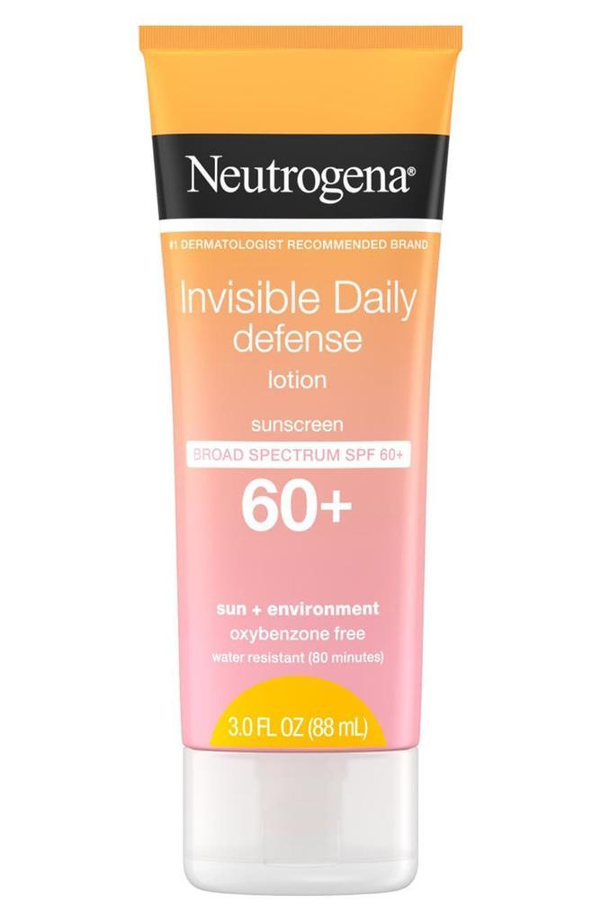 商品Neutrogena|Invisible Daily Defense Sunscreen Lotion SPF 60+,价格¥119,第5张图片详细描述