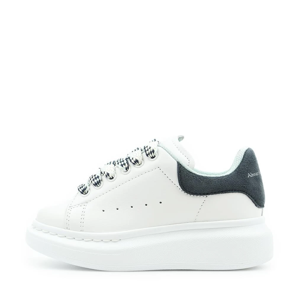 商品Alexander McQueen|White & Dark Green Lace Up Trainers,价格¥967,第1张图片