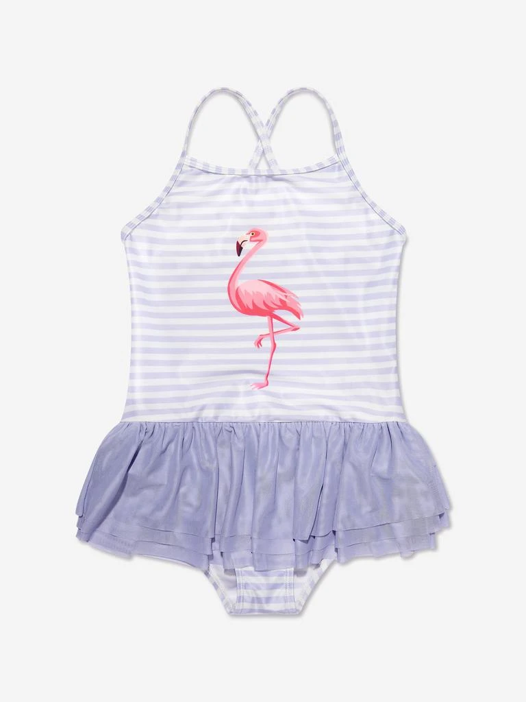 商品Soli Swim|Soli Swim Girls Flamingo Swimsuit (UPF50+) in Purple,价格¥155,第1张图片