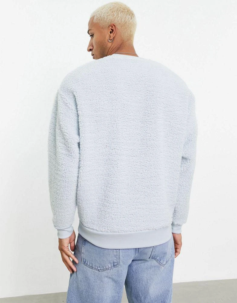 商品ASOS|ASOS DESIGN oversized sweatshirt with amore boucle print on chest,价格¥136,第4张图片详细描述