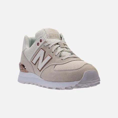 商品New Balance|女士New Balance 574 Rose Gold Casual Shoes,价格¥75,第2张图片详细描述