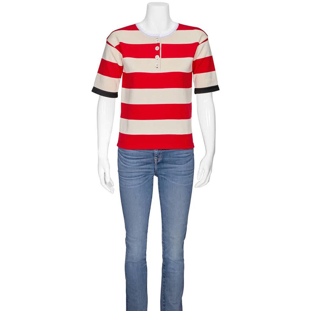 商品Marni|Marni Ladies Striped Crewneck Shirt, Brand Size 42 (US Size 8),价格¥1719,第1张图片