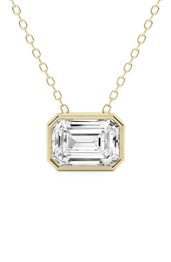 商品Badgley Mischka|14K Gold Emerald Cut Lab-Created Diamond Pendant Necklace - 1.0ct,价格¥8358,第1张图片