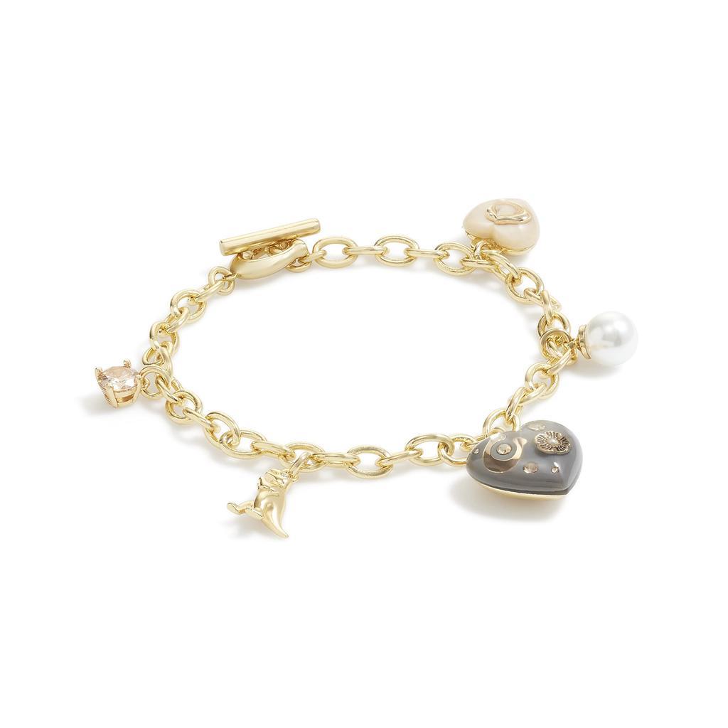 商品Coach|Heart Charm Bracelet,价格¥874,第1张图片