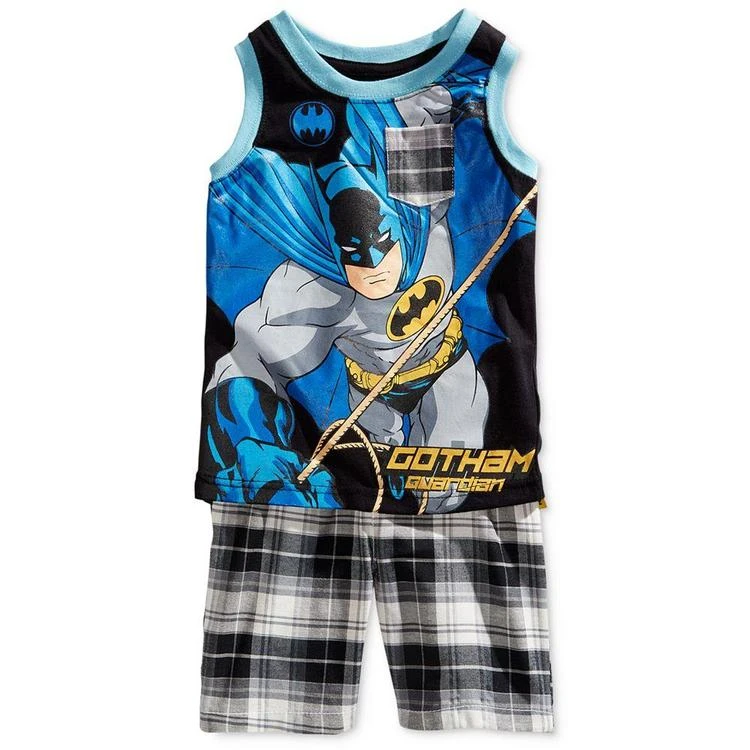 商品Nannette|2-Pc. Batman Graphic-Print Shirt & Shorts Set, Toddler & Little Boys (2T-7),价格¥73,第2张图片详细描述