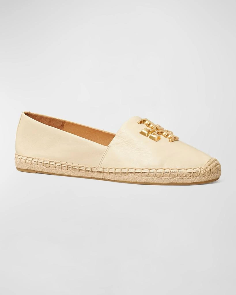 商品Tory Burch|Eleanor Leather Medallion Loafer Espadrilles,价格¥1933,第3张图片详细描述