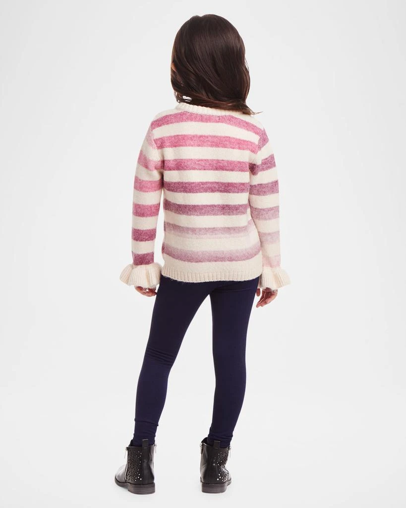 商品Andy & Evan|Girl's Ombre Striped Sweater & Legging Set, Size 2T-6X,价格¥463,第3张图片详细描述