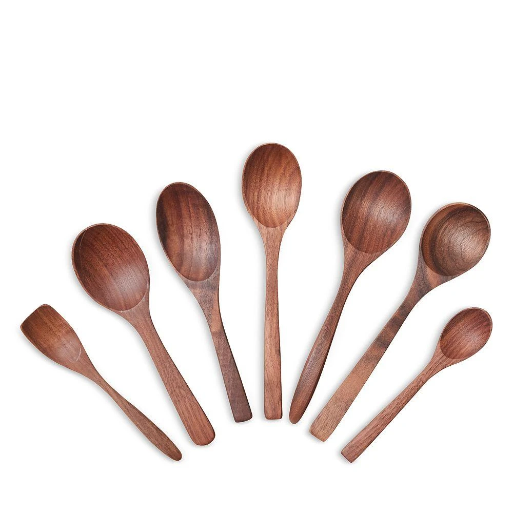 商品Farmhouse Pottery|7 Pc Wooden Little Spoon Set,价格¥261,第1张图片