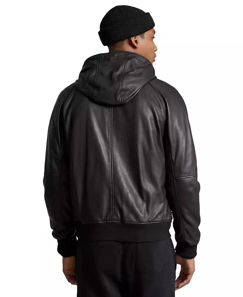 商品Ralph Lauren|Men's Leather Hooded Jacket,价格¥5956,第2张图片详细描述