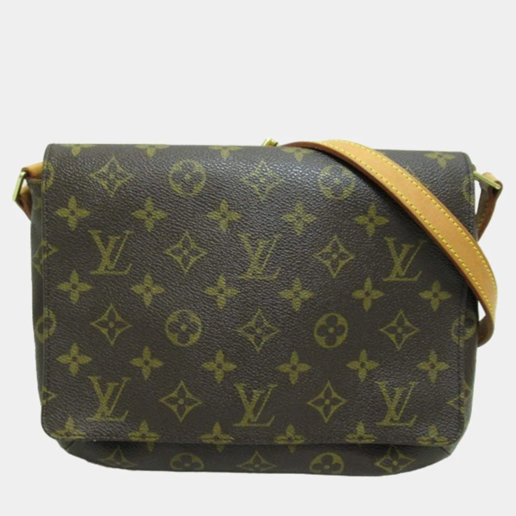 商品[二手商品] Louis Vuitton|Louis Vuitton Brown Canvas Monogram Musette Tango Long Strap Crossbody Bag,价格¥7903,第1张图片