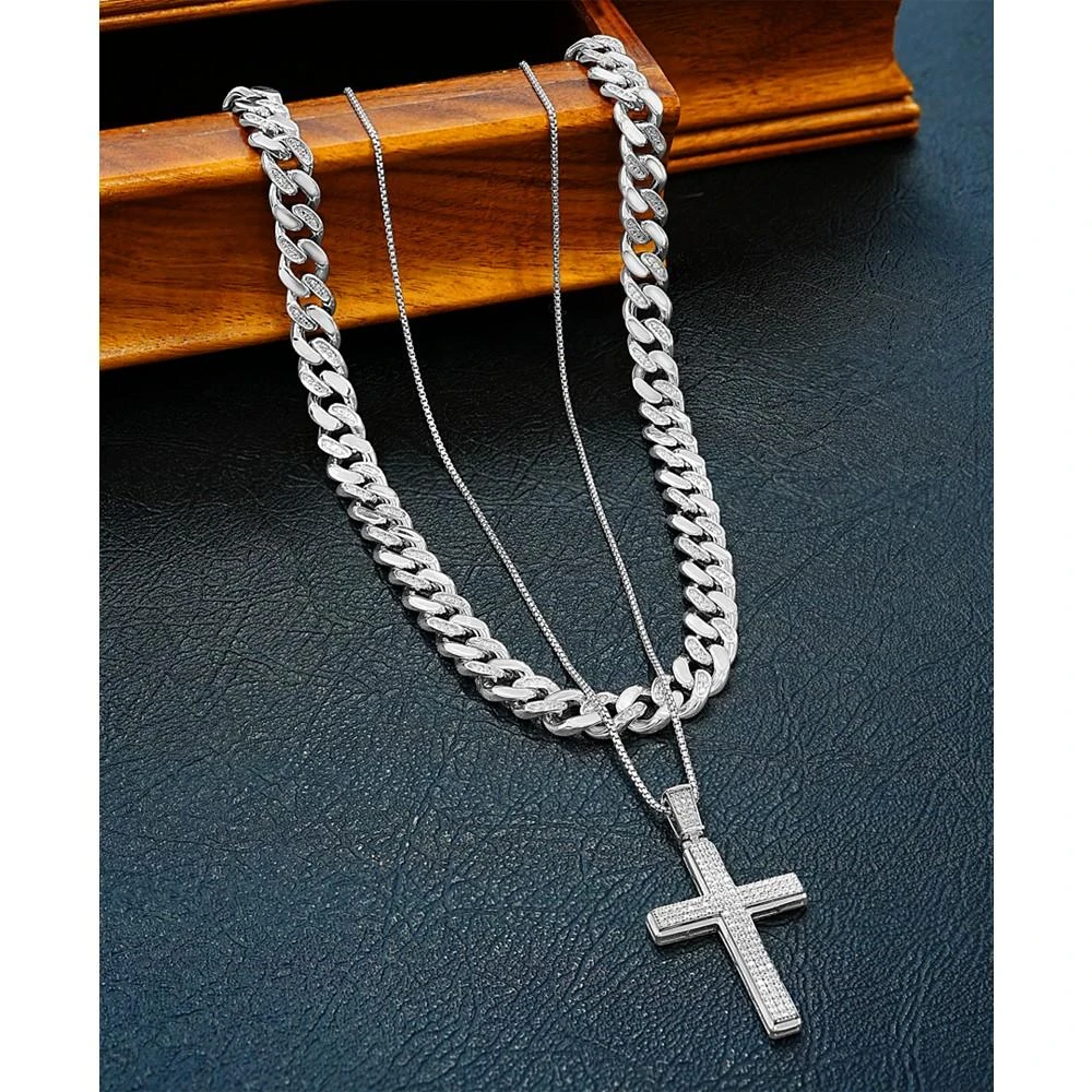 Men's Diamond Cross 22" Pendant Necklace (1 ct. t.w.) 商品