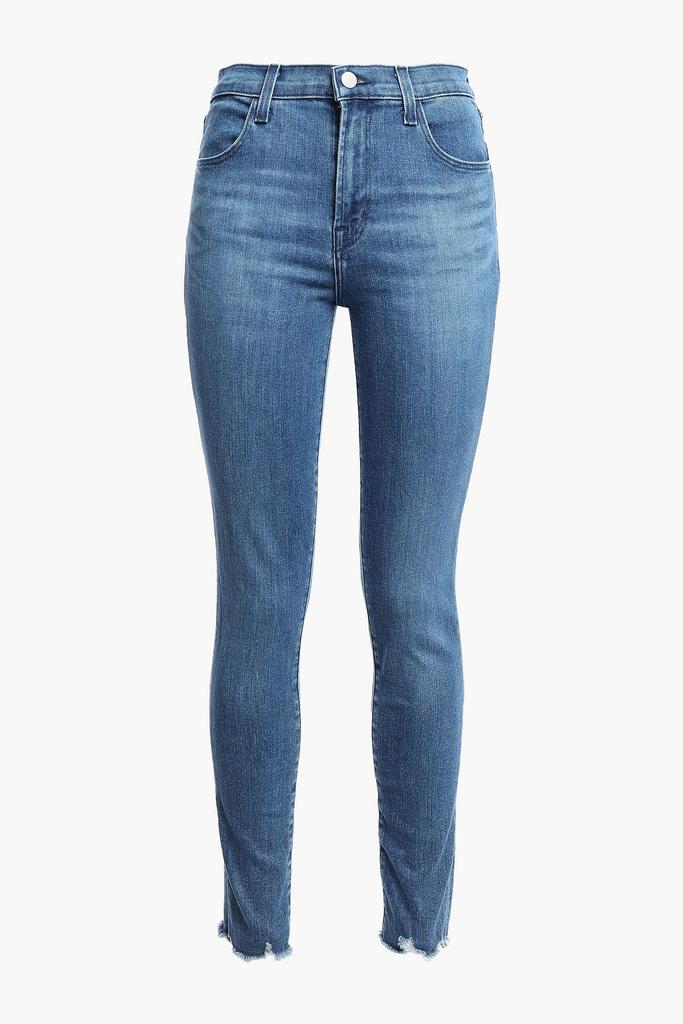 Maria distressed high-rise skinny jeans商品第3张图片规格展示