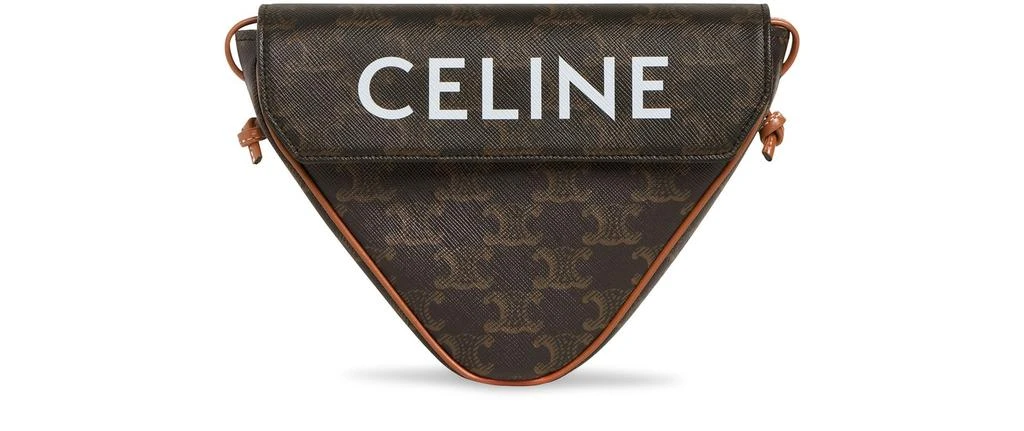 商品Celine|Triomphe 系列 Celine 印花帆布三角手提包,价格¥9966,第1张图片
