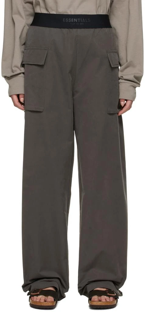 商品Essentials|Black Cotton Trousers,价格¥326,第1张图片