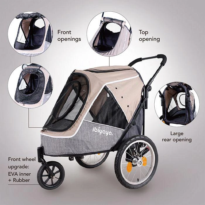 商品Ibiyaya|Happy Pet Trailer/Jogger 2.0,价格¥2590,第3张图片详细描述