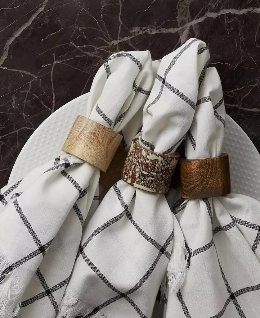 Wood Band Napkin Ring Set of 6 商品