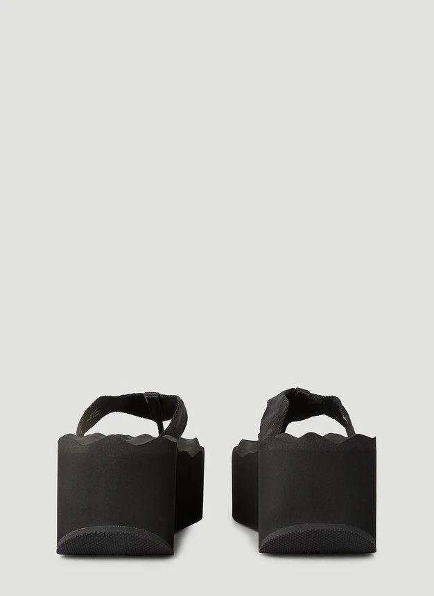商品Alexander Wang|AW Warp Wedge Sandals in Black,价格¥1162,第4张图片详细描述