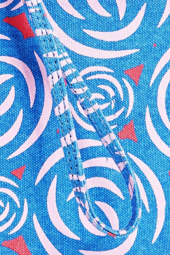 商品Ganni|Printed organic cotton-canvas pouch,价格¥142,第4张图片详细描述