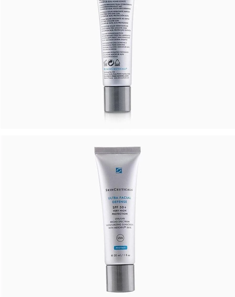 商品SkinCeuticals|欧洲直邮Skinceuticals修丽可菁致容颜日光防晒乳30ML 持久SPF50+,价格¥473,第4张图片详细描述