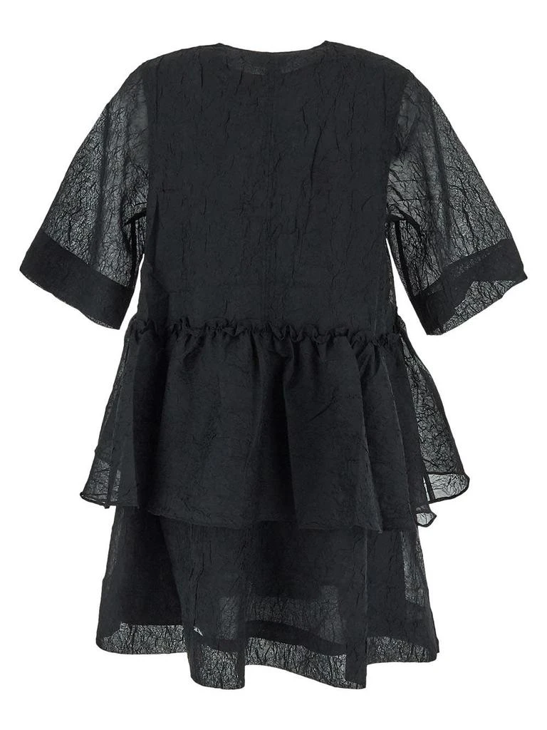 商品Ganni|Crinkled Georgette Flounce Mini Dress,价格¥2544,第2张图片详细描述