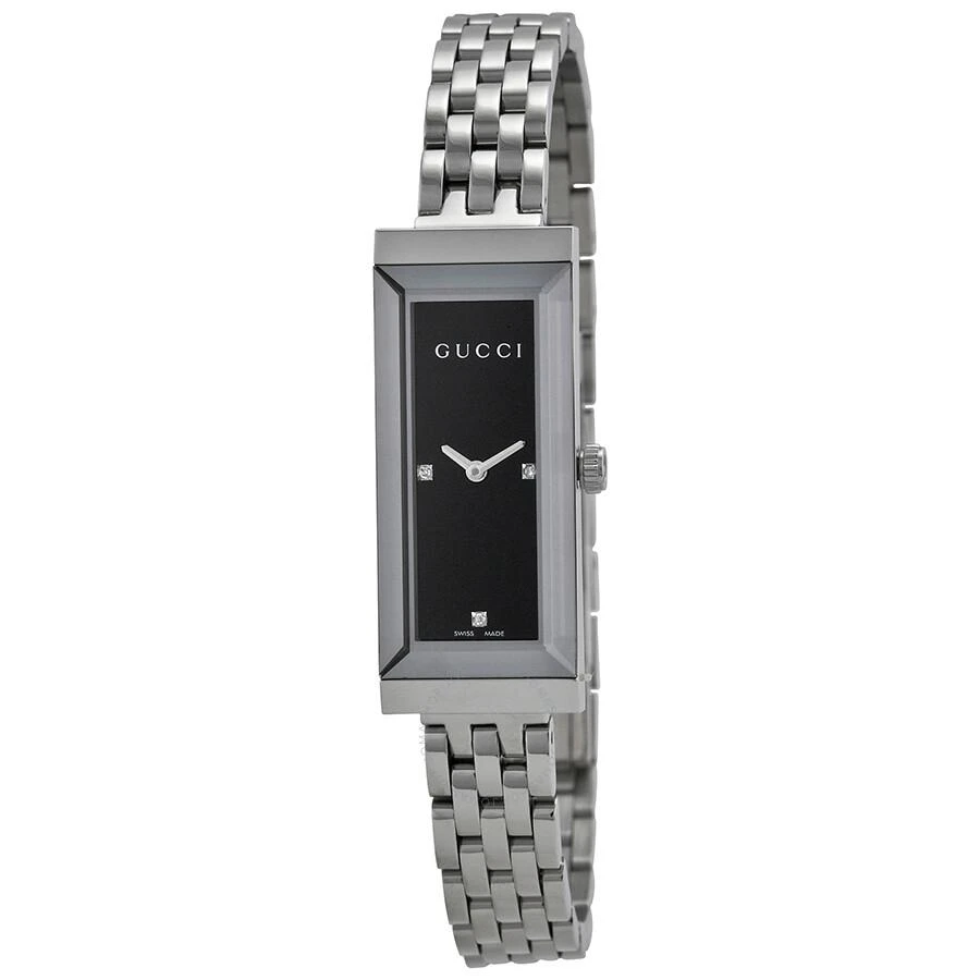 商品Gucci|G-Frame Diamond Dial Ladies Watch YA127504,价格¥4695,第1张图片
