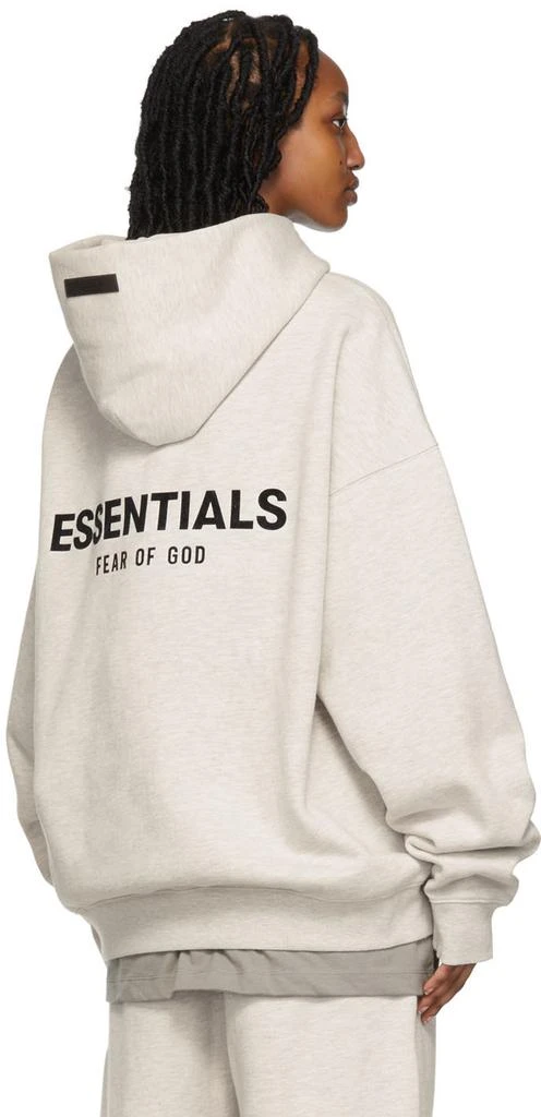 商品Essentials|Off-White Cotton Hoodie,价格¥738,第3张图片详细描述