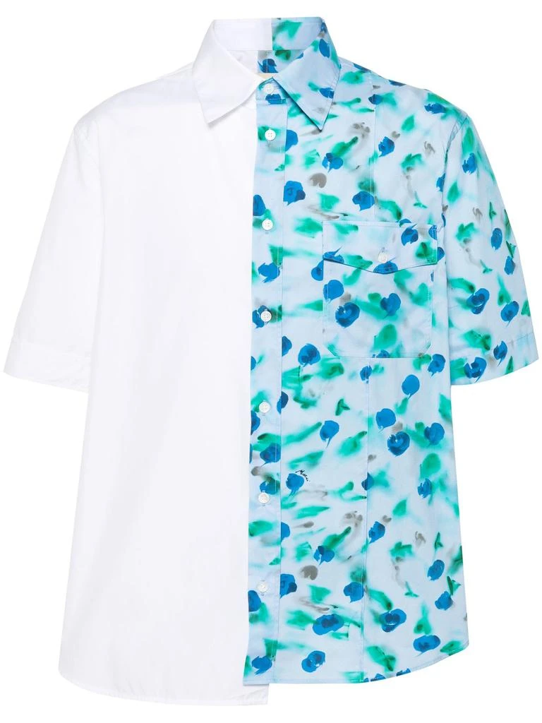 商品Marni|White And Floral-print Cotton Shirt,价格¥4769,第1张图片