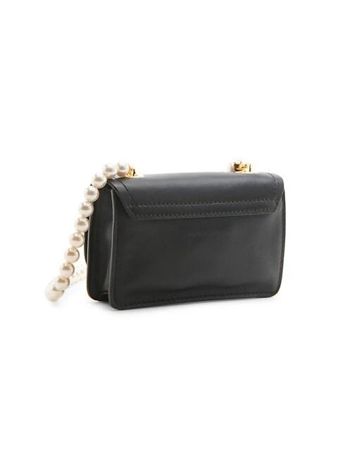 商品Moschino|Small M Logo Pearl-Embellished Shoulder Bag,价格¥9355,第5张图片详细描述