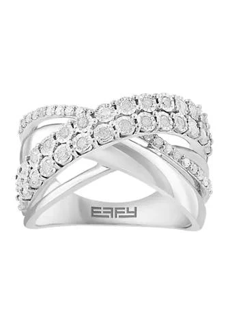 商品Effy|1 2 Ct. T.w. Diamond Ring In Sterling Silver,价格¥2100,第1张图片