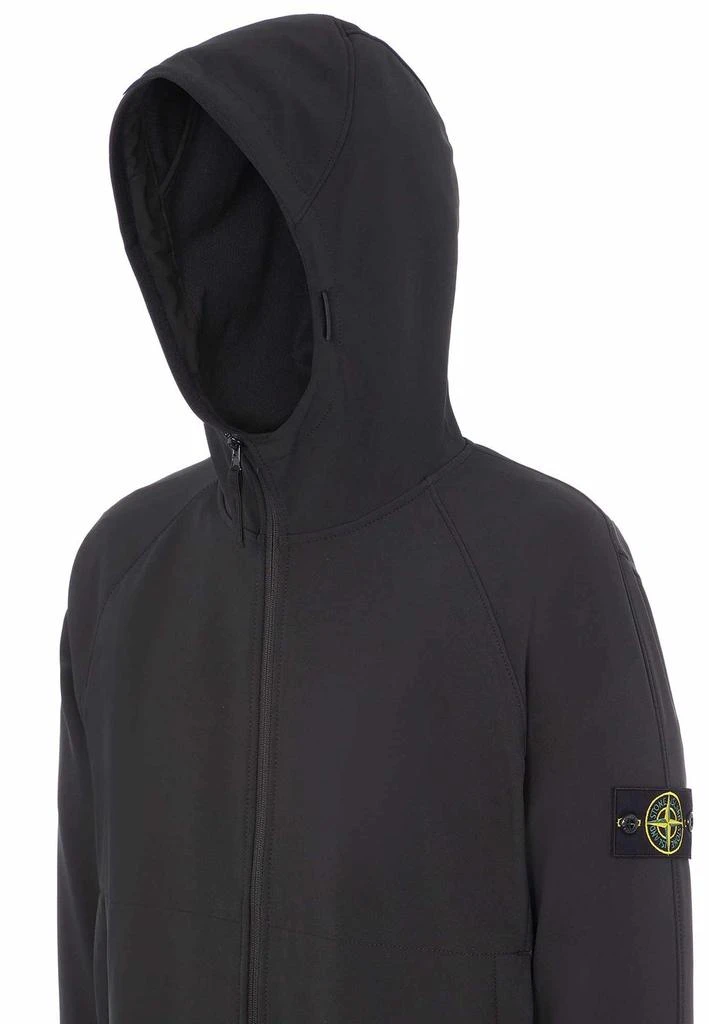 商品Stone Island|Stone Island Logo Patch Zip-Up Hooded Jacket,价格¥4822,第4张图片详细描述