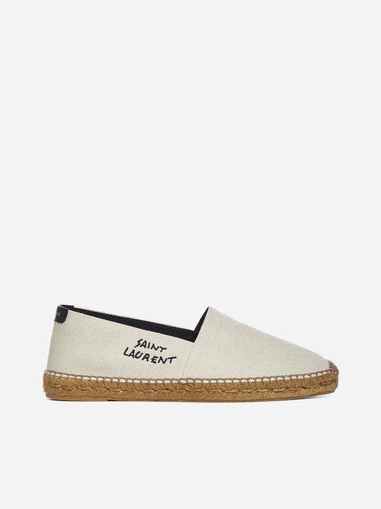 商品Yves Saint Laurent|Logo canvas espadrilles,价格¥4733,第1张图片